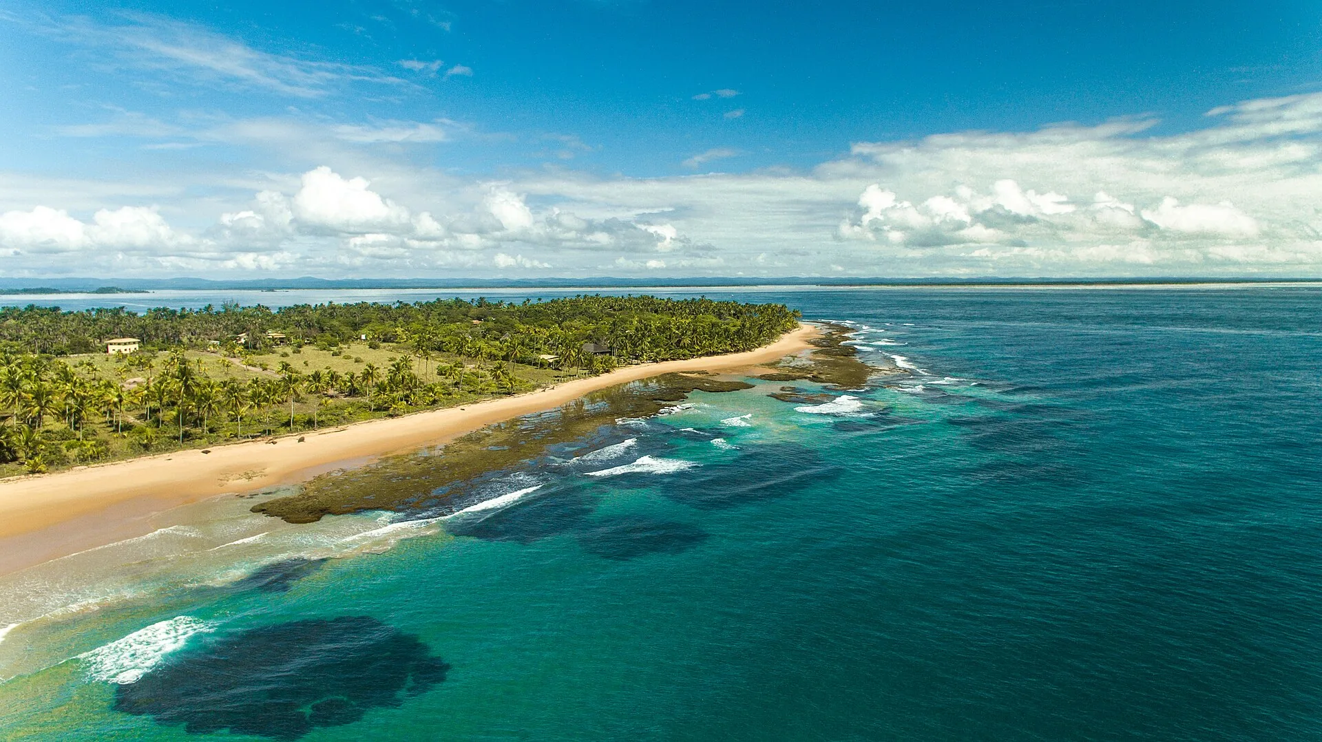 Paisaje en Maraú, Bahía